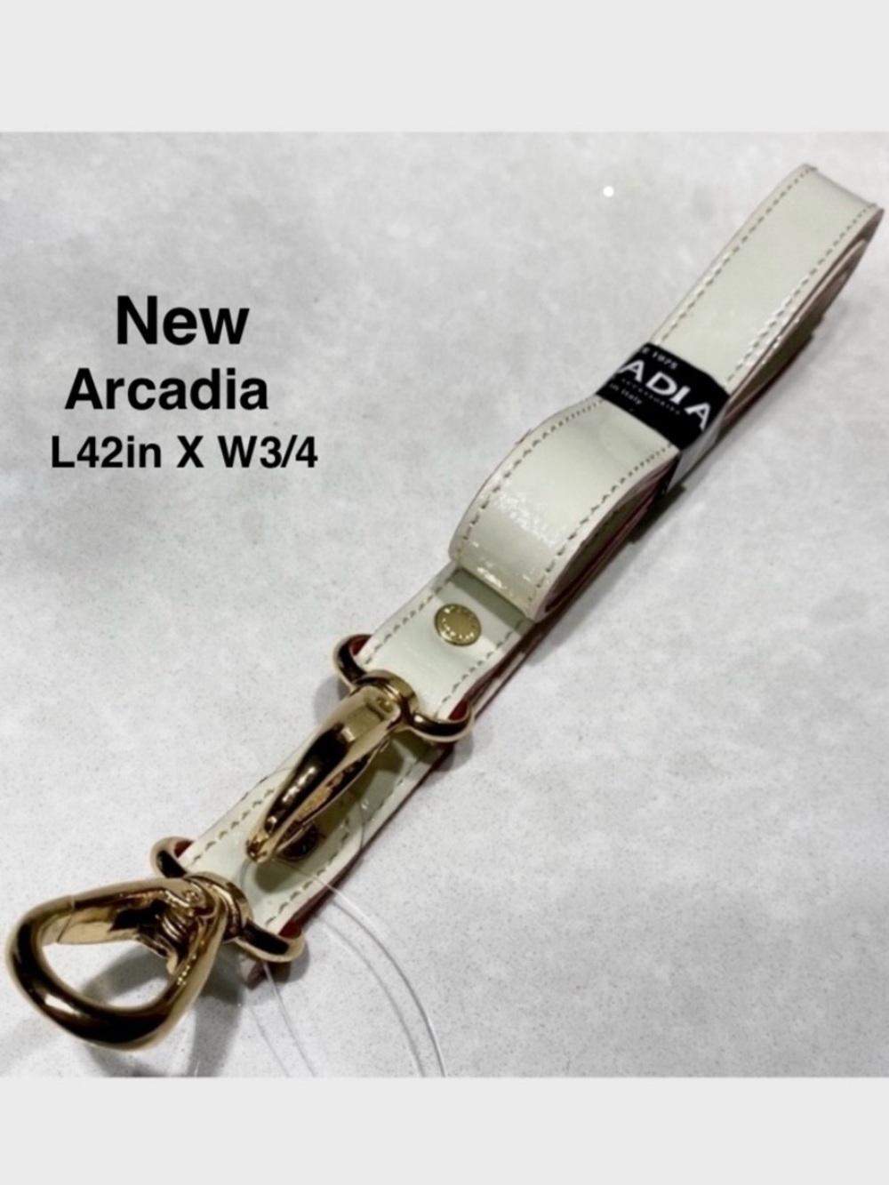 New Arcadia Italian bag leather replacement strap non adjustable ⭐️⭐️⭐️⭐️⭐️